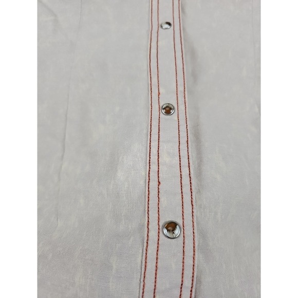Wrangler Aztec Pearl Snap Button Up Shirt Womens Medium Cream South Western Yoke - Picture 6 of 10